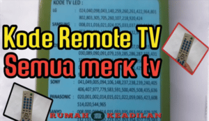 Kode Remot TV Tabung