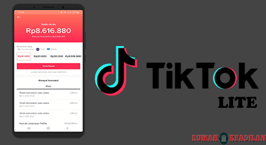 aplikasi penghasil uang tiktok lite