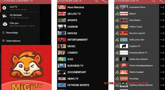 Download Migi TV Apk Mod Unlock All Channel