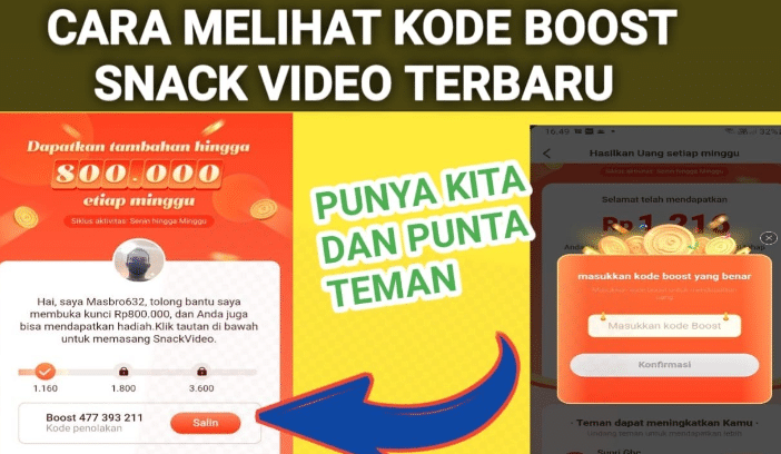 Kode Boost Snack Video